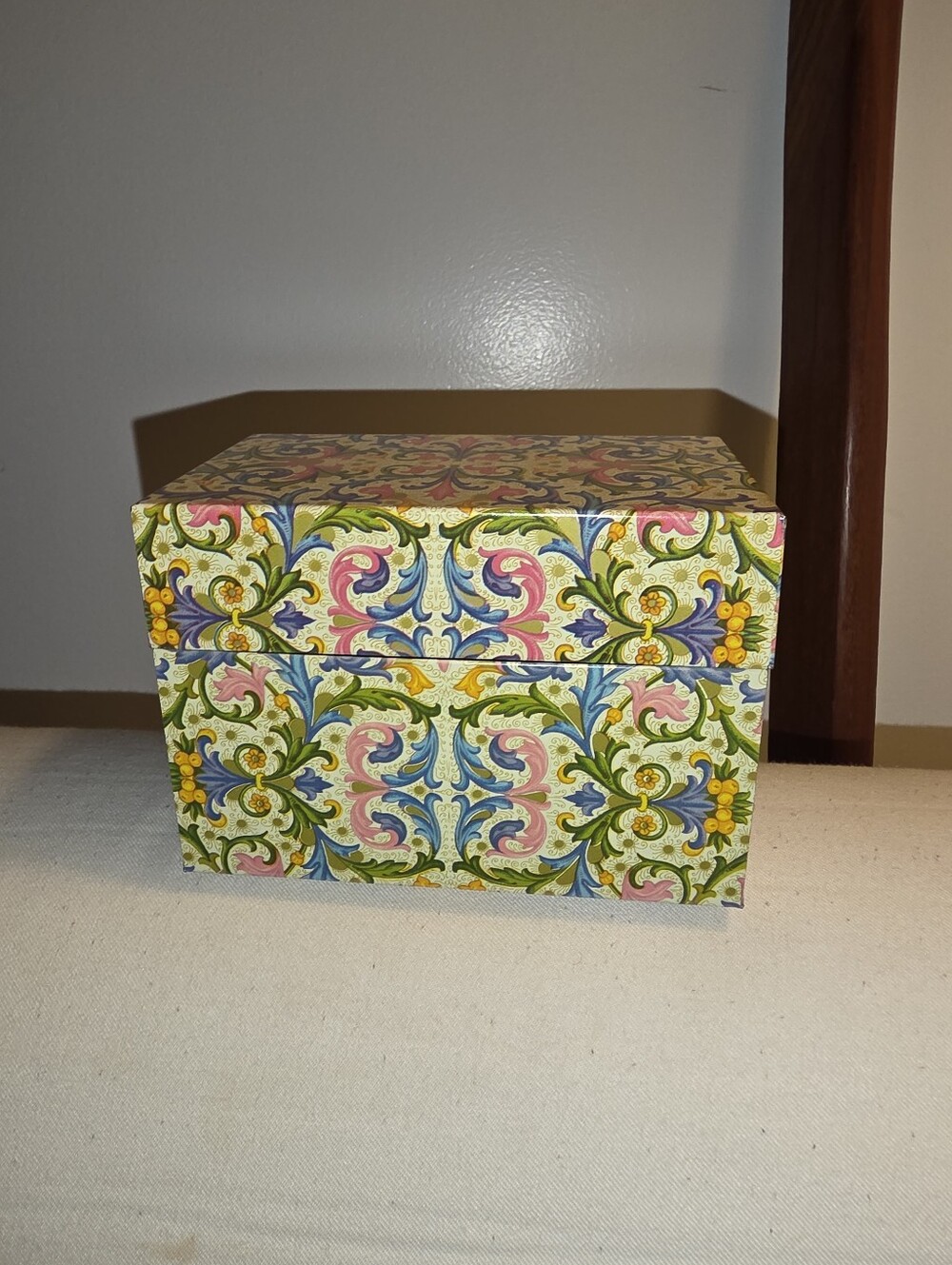 Vintage Florentine Recipe Box, Ohio Art, 1960’s